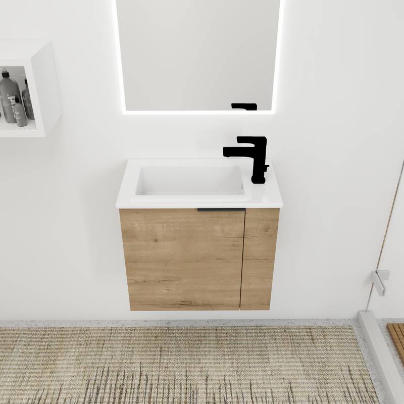 Sleek Space-Saving Bathroom Vanity with Sink