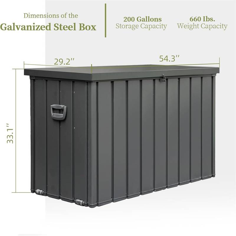 Weatherproof Outdoor Storage Box - Perfect for Cushions & Gardening Gear