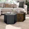 Charming Hexagon Wooden Side Table