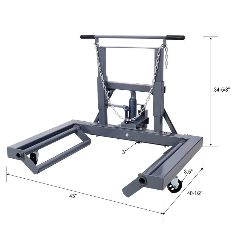 Heavy-Duty Adjustable Dolly for Trucks