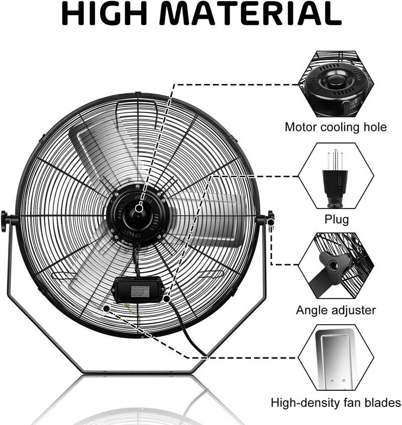 High-Power Industrial Wall Fan