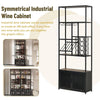 Chic Industrial Wine & Glass Stand