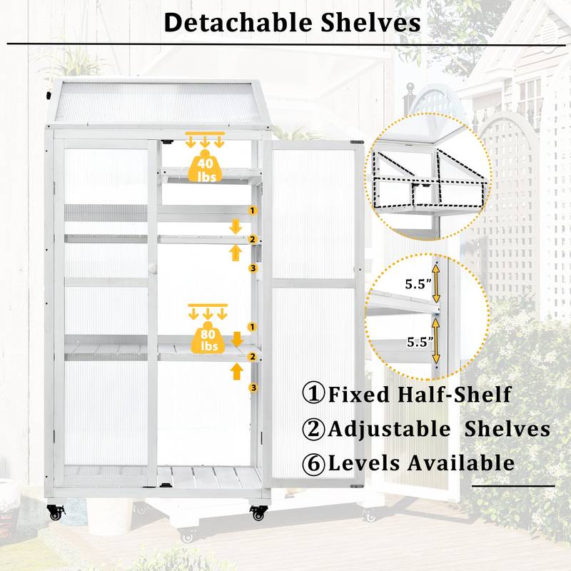 Garden Haven Portable Greenhouse with Wheels