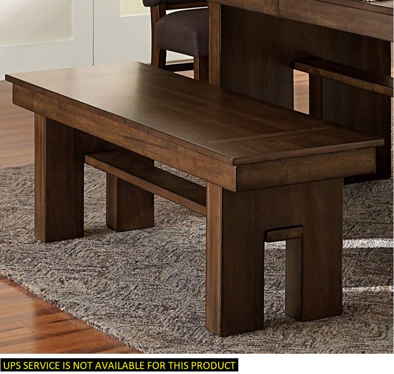 Chic Walnut Dining Bench
