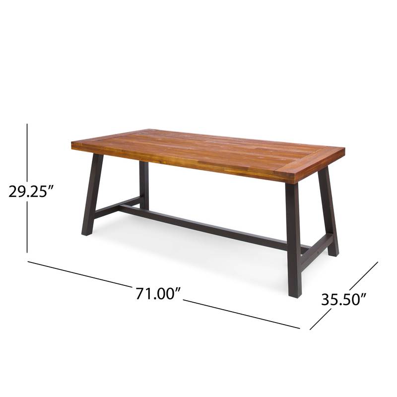 Rustic Charm Outdoor Dining Table
