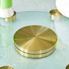 Gold Touch Rotating Glass Tray