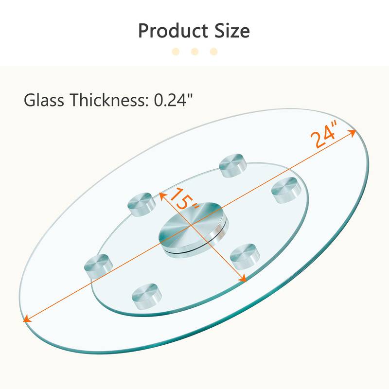 Spin & Store: Double-Layer Glass Organizer