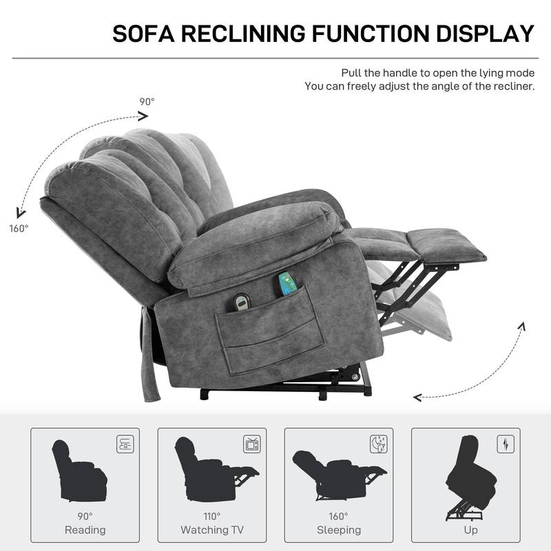 Cozy Comfort Lift Recliner with Massage for Seniors