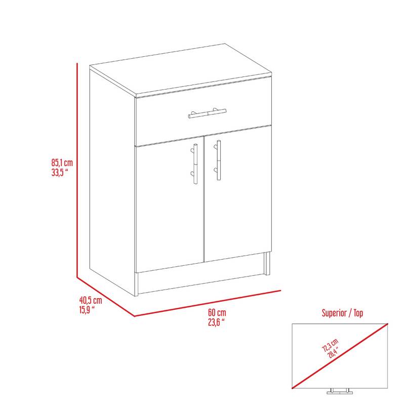 Chic Pantry Organizer with Drawer and Shelves