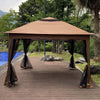 Cozy Pop-Up Canopy Gazebo with Netting and Soft Top