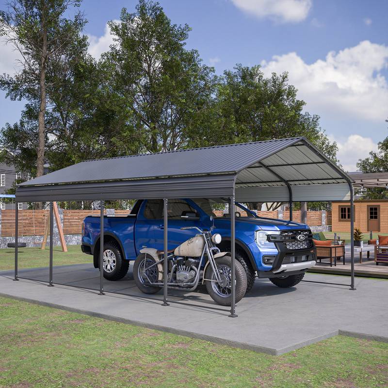 All-Weather Carport Shelter – Heavy Duty Protection for Your Vehicle!