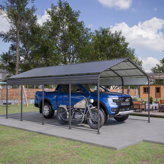 All-Weather Carport Shelter – Heavy Duty Protection for Your Vehicle!