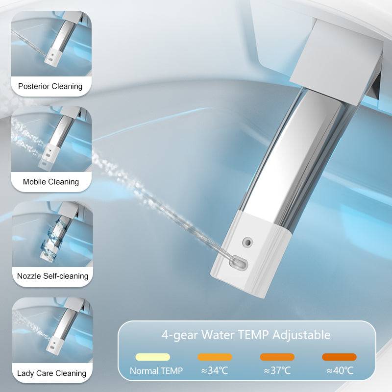Ultimate Smart Bidet Toilet with Voice Control and Warm Air Dryer