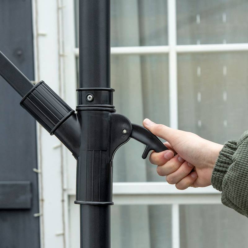 Navy Blue Offset Patio Umbrella