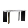 Chic Marble-Look Dining Table
