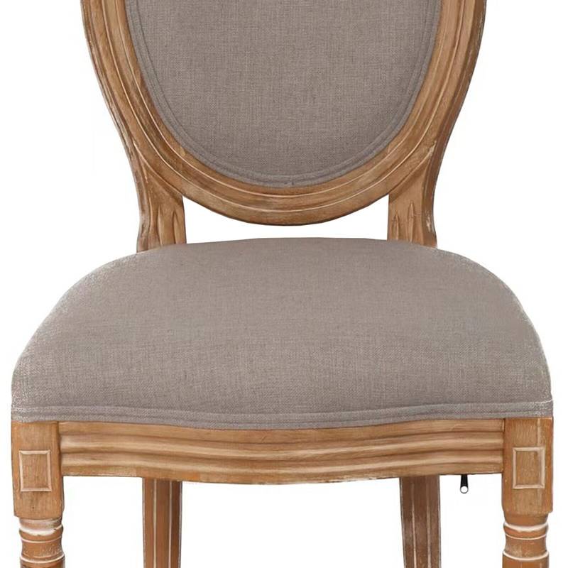 Chic French Accent Chairs - Set of Two in Grey