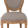 Chic French Accent Chairs - Set of Two in Grey
