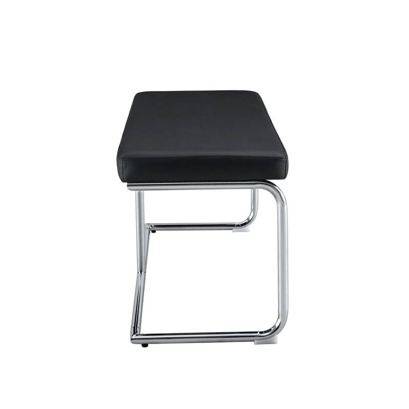 Stylish Shoe Bench with Silver Legs - Perfect Storage for Every Space