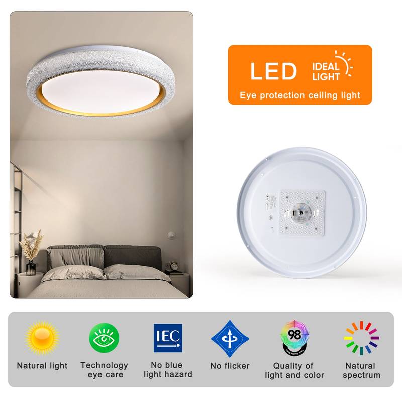 BrightChoice Dimmable LED Ceiling Light - Modern Flush Mount Fixture