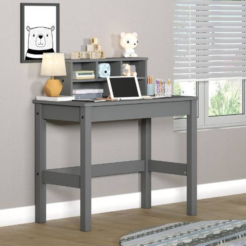 Cozy Gray Logan Writing Desk