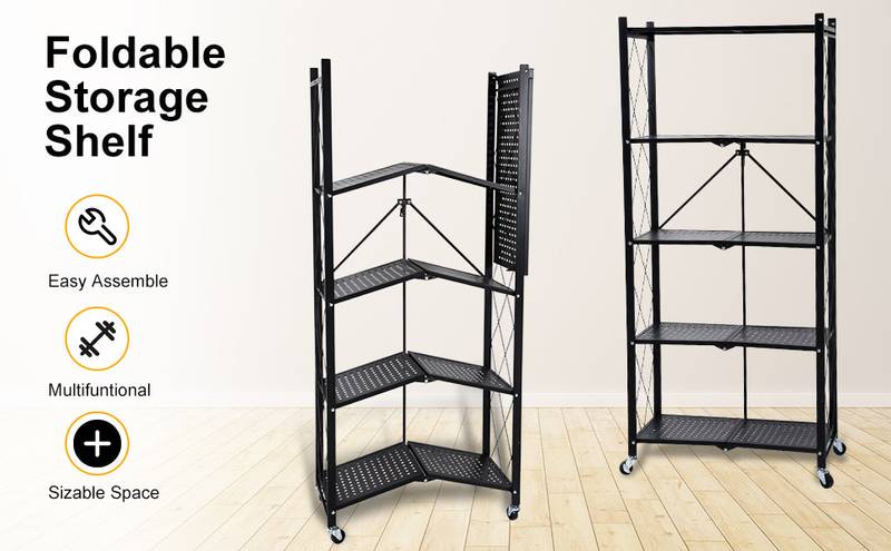SmartFold Heavy-Duty Rolling Shelves