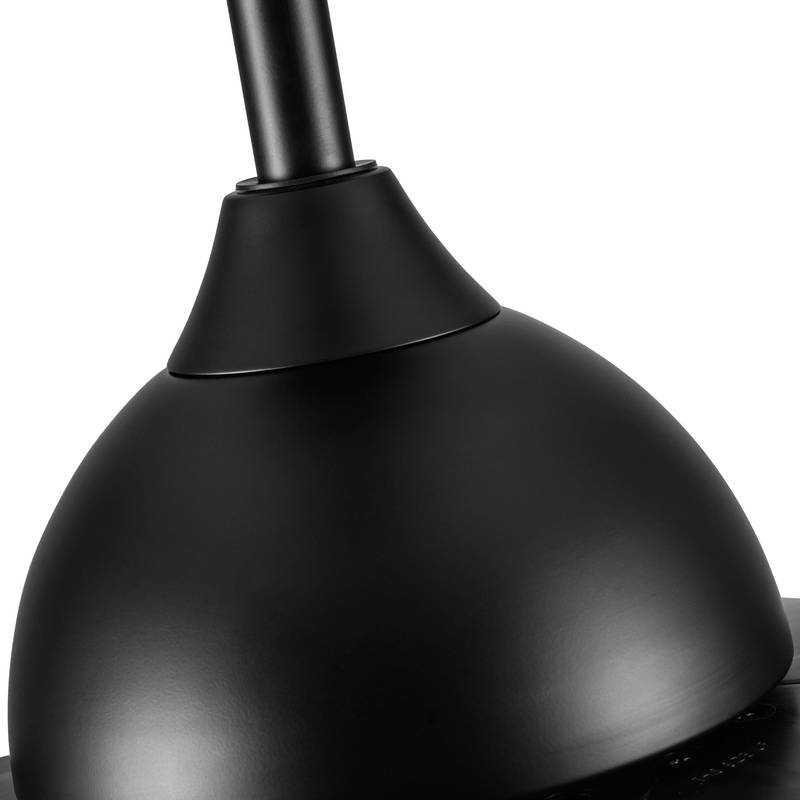 Sleek LED Ceiling Fan with Black Blades