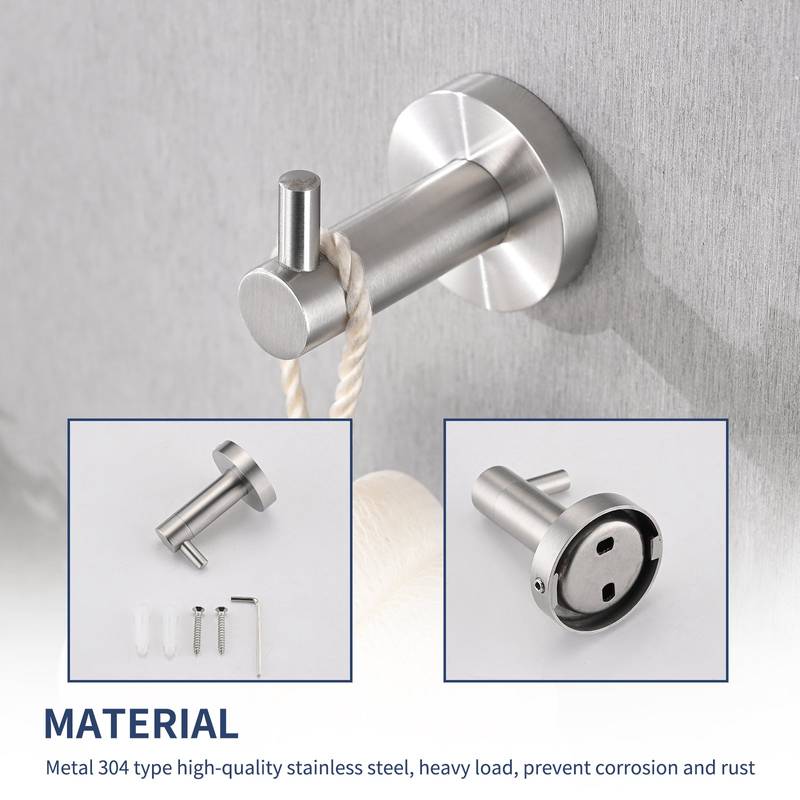Brushed Nickel Bathroom Essentials Set