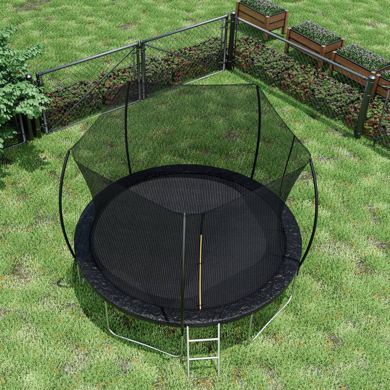 JumpJoy Trampoline with Enclosure & Ladder