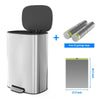 Soft Close Stainless Steel Kitchen Trash Can