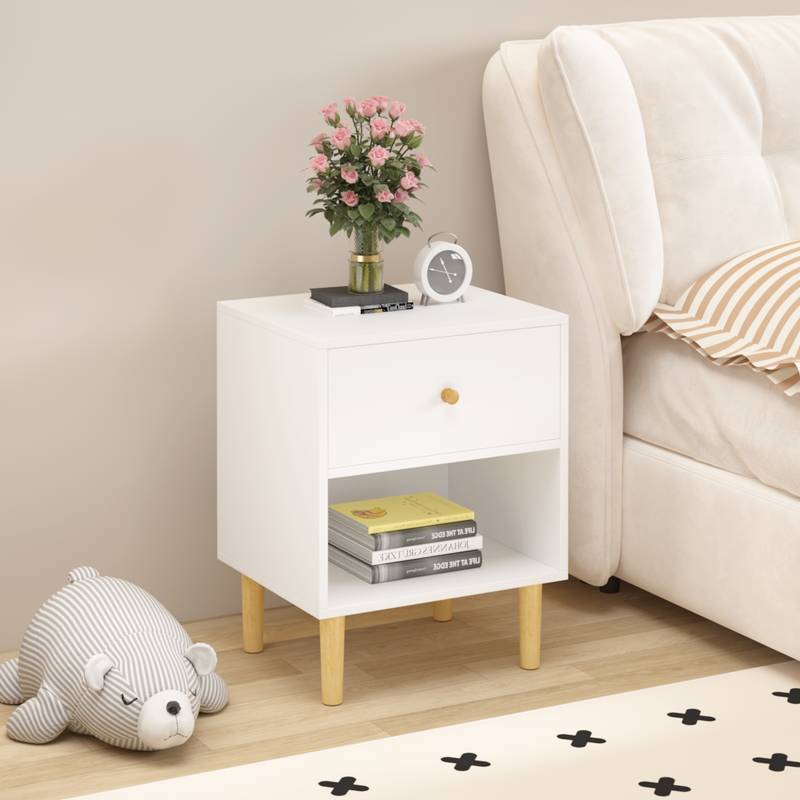 Charming White Nightstand for All Ages
