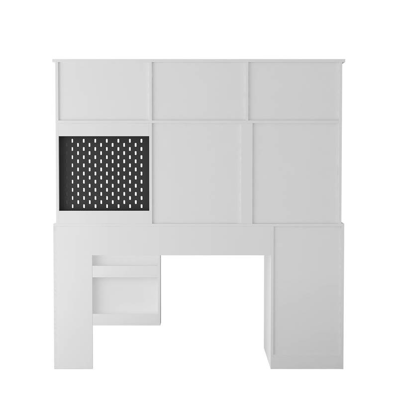Smart Corner Desk with Storage & Outlets