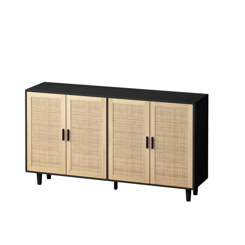 Chic Rattan Storage Cabinet