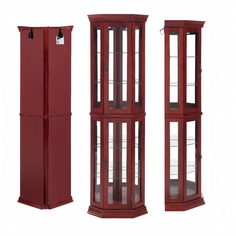 Luminous Corner Curio Cabinet