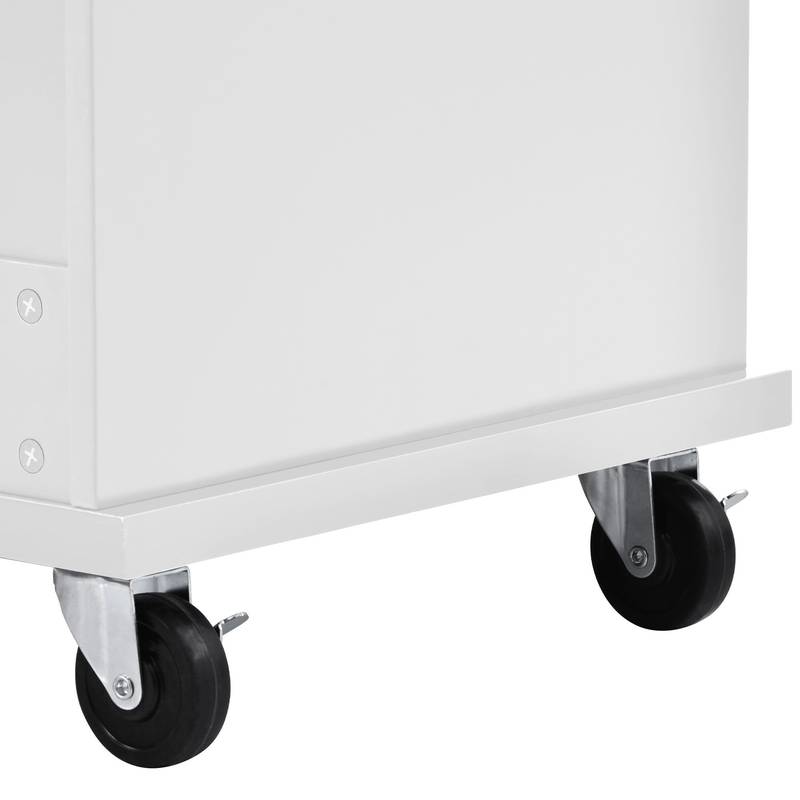 Versatile Kitchen Island Cart with Storage & Locking Wheels