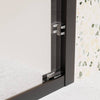 Matte Black Semi-Framed Double Sliding Shower Door