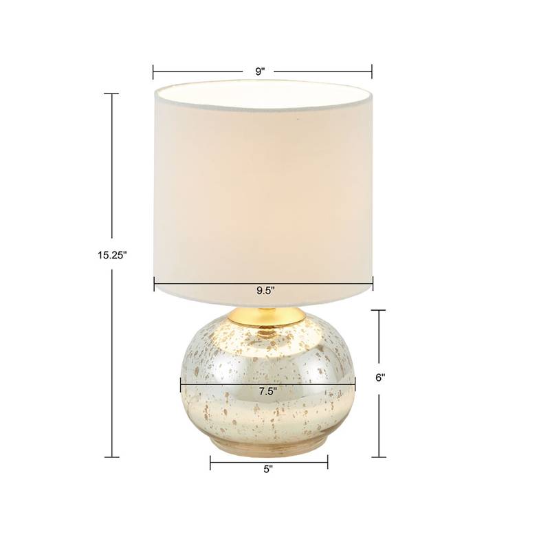 Shimmering Saxony Glass Lamp