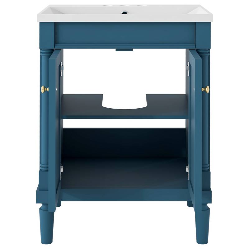 Chic Double-Tier Bathroom Vanity with Sink