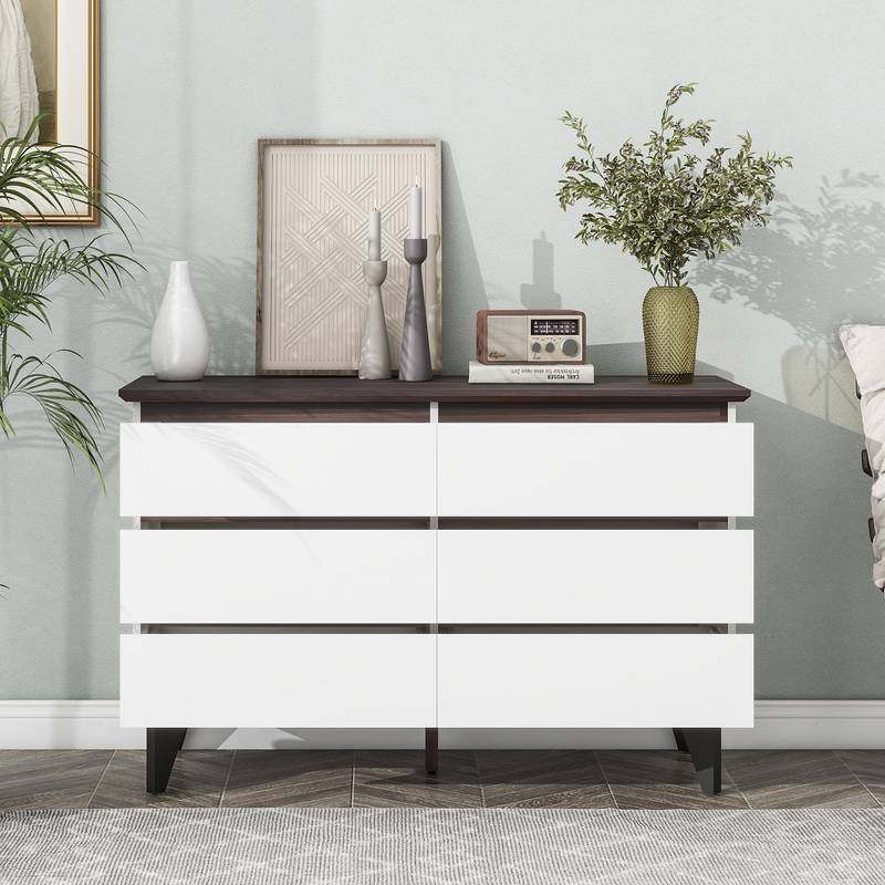 Chic Six-Drawer Storage Chest