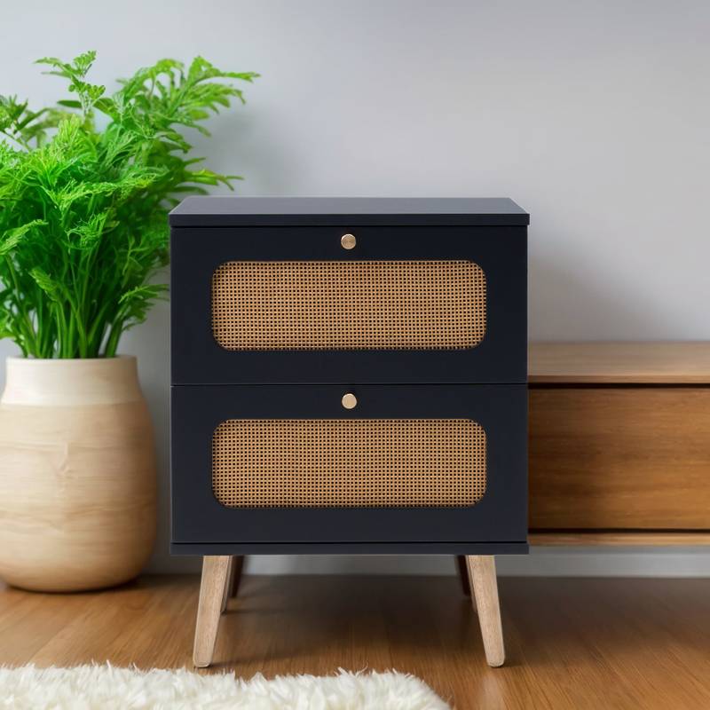 Rattan Charm Nightstand