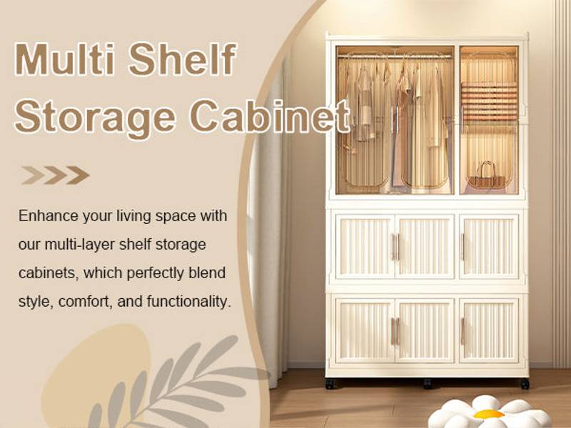 Chic Storage Closet - Portable Wardrobe Organizer