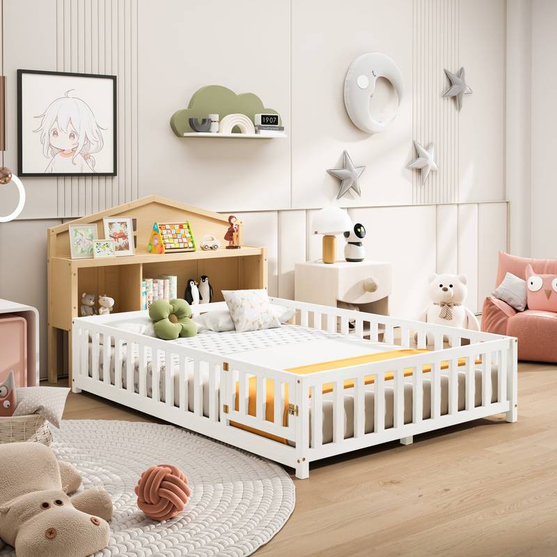 Montessori Headboard Storage Hub