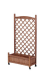 Garden Oasis Duo: Raised Planter with Climbing Trellis