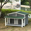 Cozy Cabin Dog House with Porch