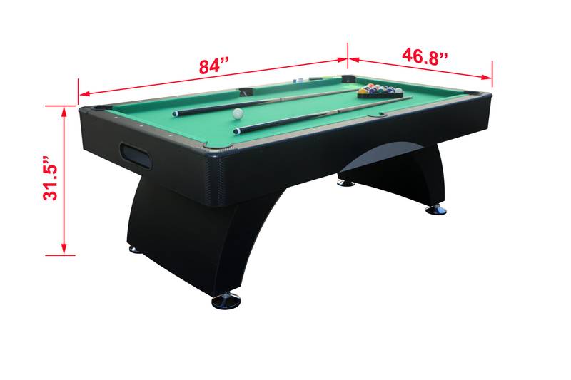 Chic Black Billiards Table for Family Fun