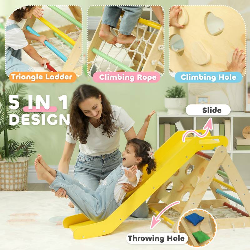 Rainbow Adventure Climber Play Set