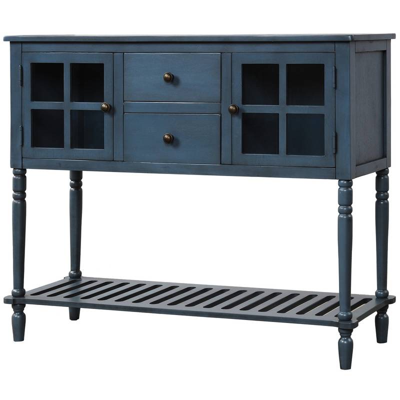 Charming Navy Farmhouse Console Table