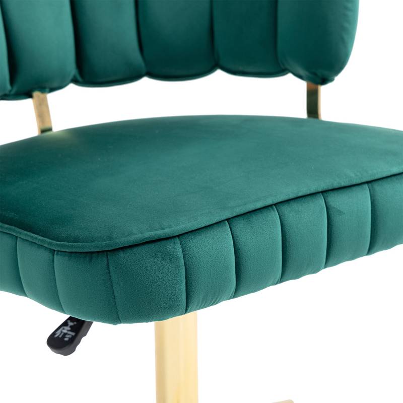 Emerald Velvet Swivel Desk Chair