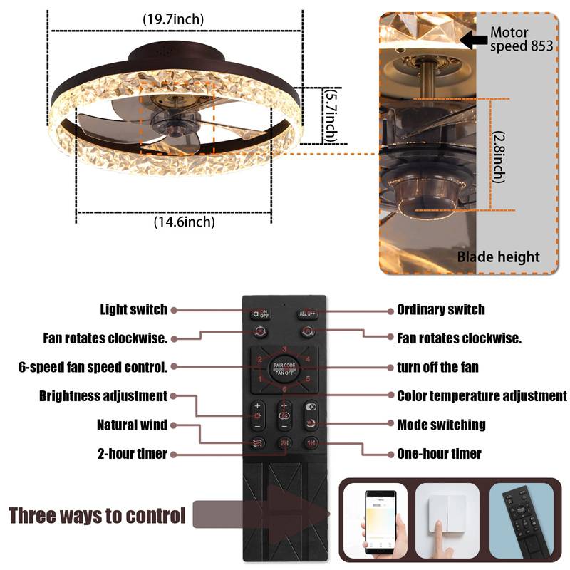 Breezy Light Remote Ceiling Fan