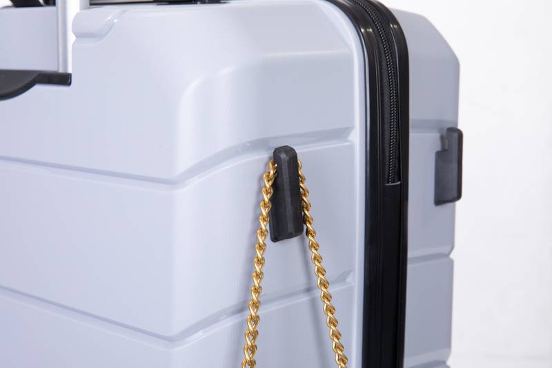 “Silver Spinner Suitcase Trio with TSA Lock”