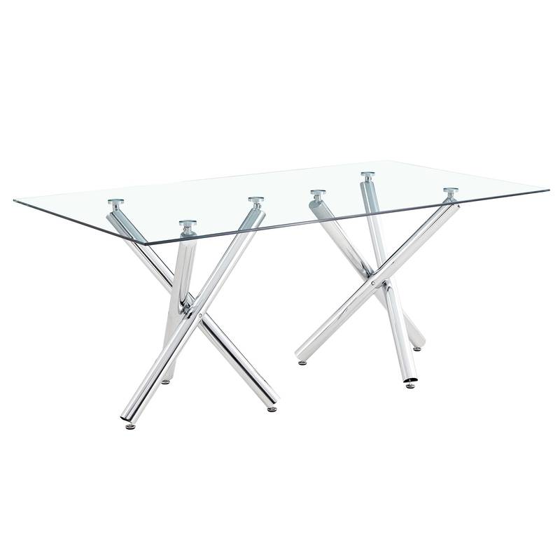 Sleek Glass Dining Table for Stylish Gatherings